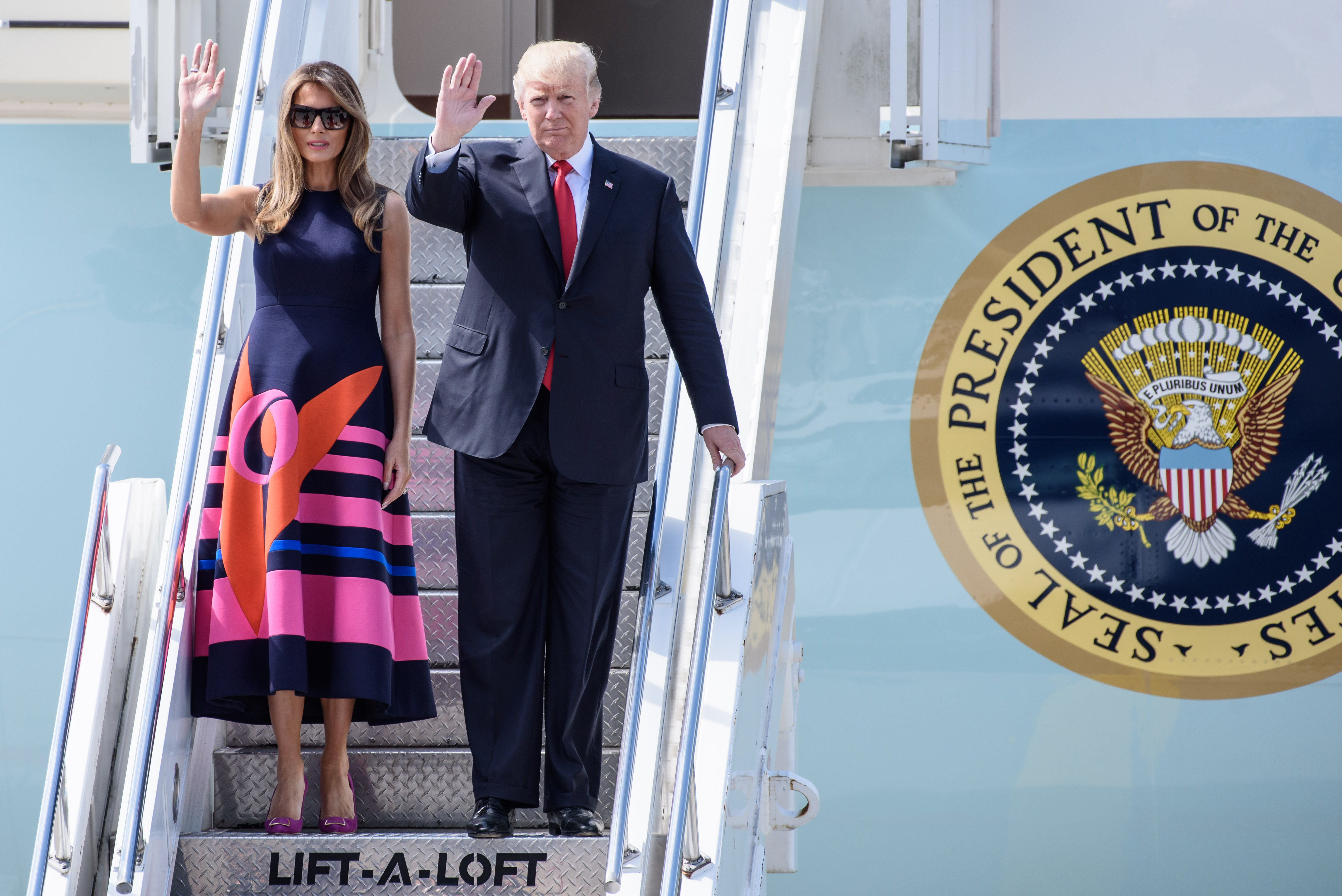 Donald Trump und First Lady Melania Trump